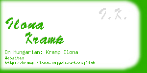 ilona kramp business card